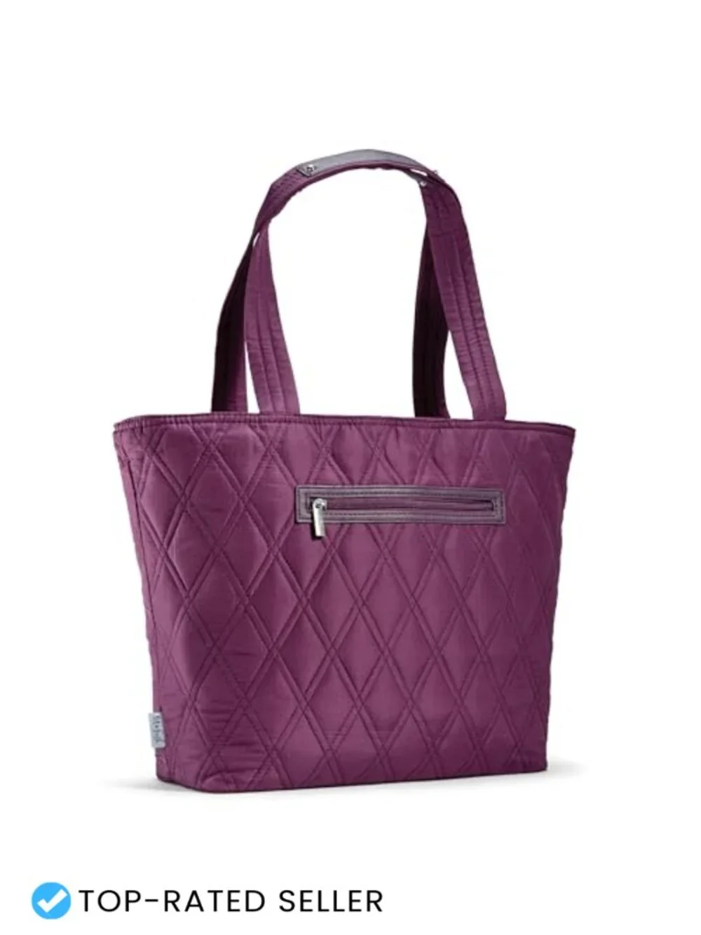 Quilted Insulated Laptop Tote with Lunch Pocket